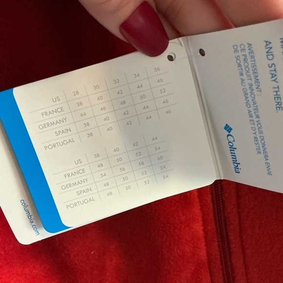 NWT Columbia Men’s Orange and Gray Fleece Vest Size XL - Picture 5 of 6